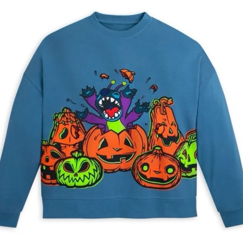 Stitch Pumpkin Halloween Crewneck